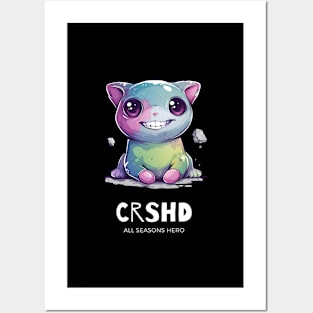 Funny outfit for the stressed, stubborn, cat, gift "CRSHD" Posters and Art